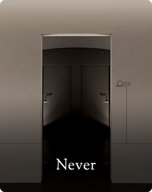 never